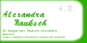 alexandra mauksch business card